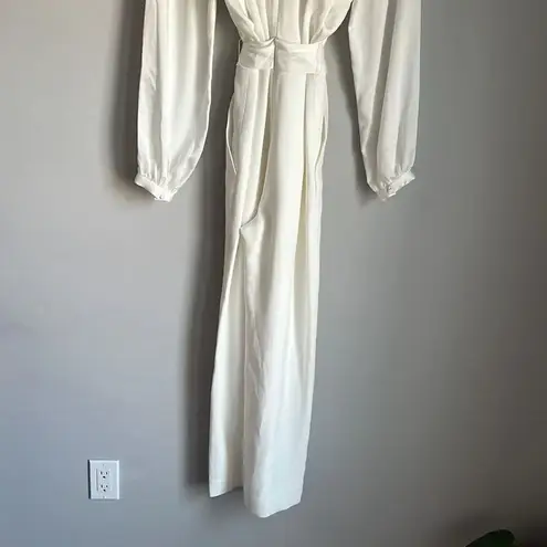 NEW JONATHAN SIMKHAI Piper Combo Wrap Jumpsuit White Size 4