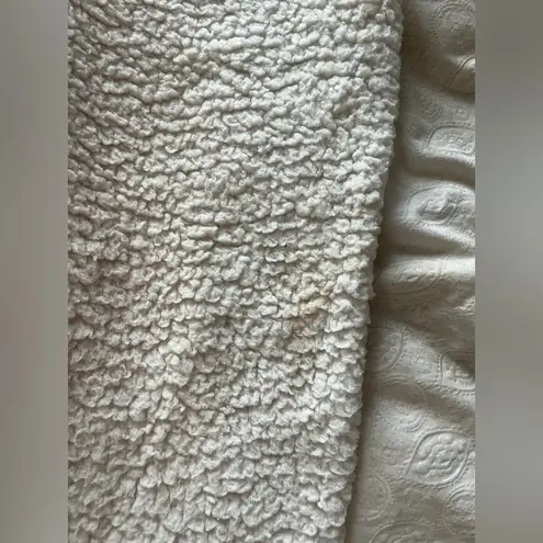 Aerie  Cream Sherpa Hooded Jumpsuit Snow Way size small