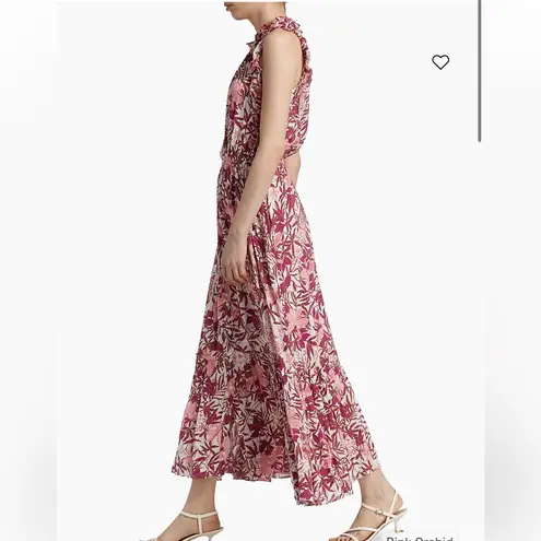 Poupette St. Barth Belene Leafy Ruffle Maxi Dress Size XS $450