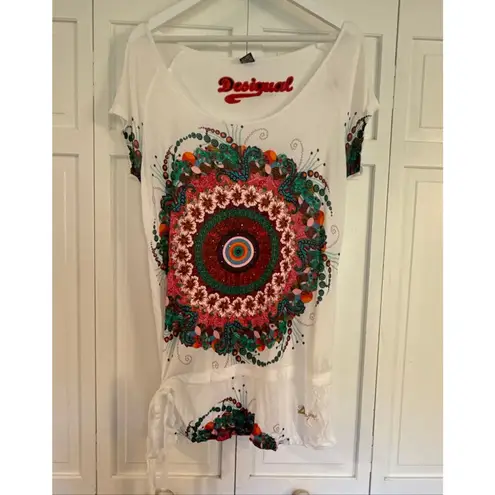 Desigual Kleid printed embellished tunic blouse xxl