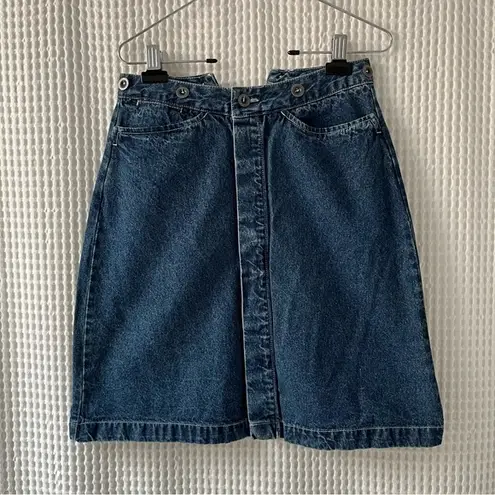 Vintage S.C. Surplus size 7/8 skirt denim retro 1980s 80s Blue