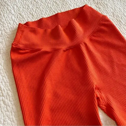 Balance Athletica ✨  Vitality Orange Ribbed Biker Shorts Large