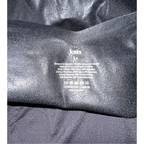 KNIX The Papaya Bodysuit Black Women’s Thong Large +