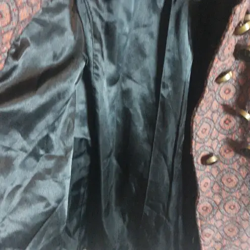 Dove Knitted  Wool Blend Belted Double Breasted Coat Multicolored Pattern