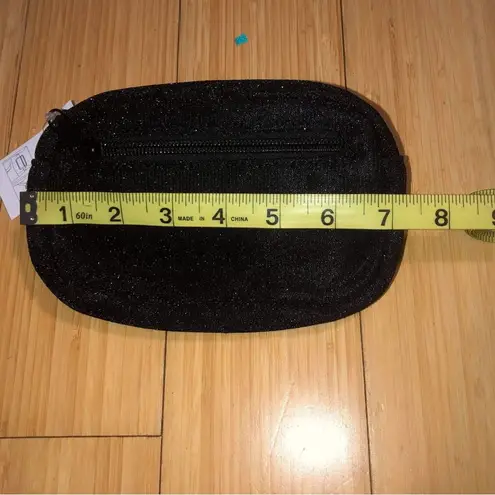 Black Glitter Fanny Pack NEW NWT