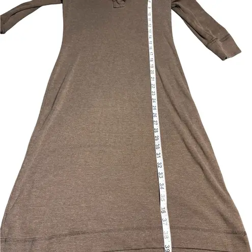 Lauren Ralph Lauren Vintage Sweatshirt Hoodie Dress Women's Small Light Brown Tan
