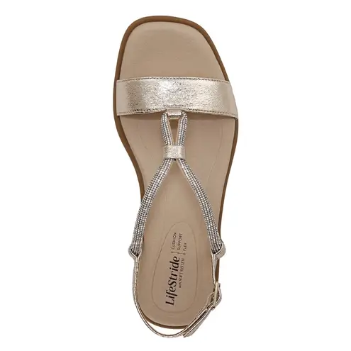 Life Stride Women's Radiant Square Open Toe Slingback Dress Sandals- Size 8.5