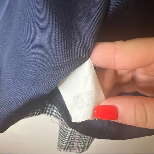 Pendleton Petite 100% Wool Cropped Gingham and Pink Blazer Size 10P