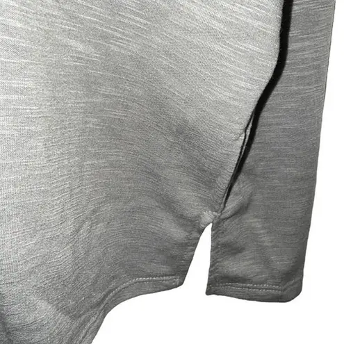 BUCKETLIST Oversized Half Button Pocket Cap Sleeve Top Dove Gray NWOT Size S