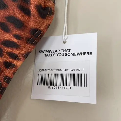 Monday Swimwear Sorrento Bottom High Waist Dark Jaguar Size XS Brown