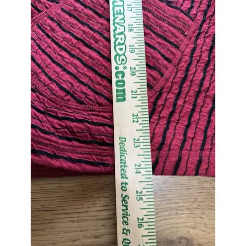 Habitat Clothes To Live In Knit Button Down Vest Women Size Large Artsy Fall Red