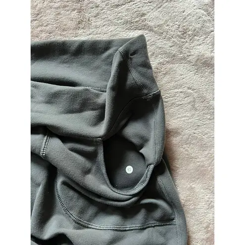 Lululemon Athletics Grey Bell Bottom Yoga Pants With Drawstring Size 12 Gray