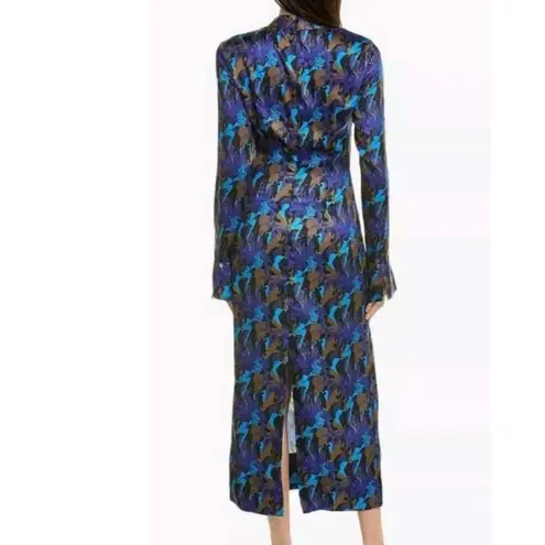 STAUD * Women's Size 12 Sapphire Sirens Thicket Long Sleeve Dress New, A66