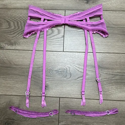 Voight Pink Garter Belt With Garters Size Medium