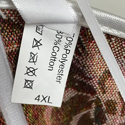 Tapestry Corset Floral Blue Green NWT Women Plus Size 4XL Renaissance Romantic