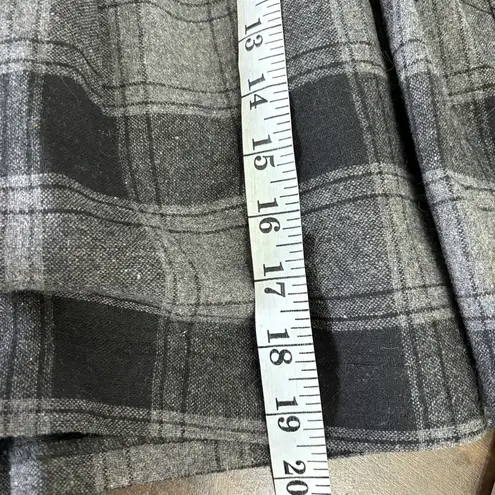 AQUA Vintage USA  Plaid Skirt Academia Punk Goth Pin Up Retro Black Gray Mini M