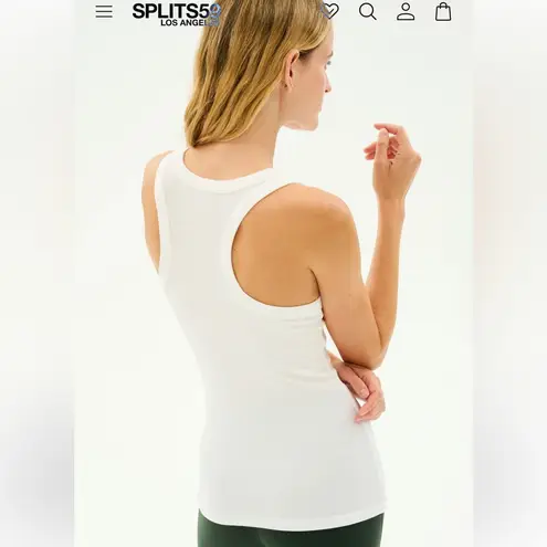 Splits59  kiki ribbed tank full‎ length medium 
$68 cream