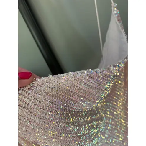 retrofete Katya Sequin Evening Gown Dress Taffy Pink Womens Size Small