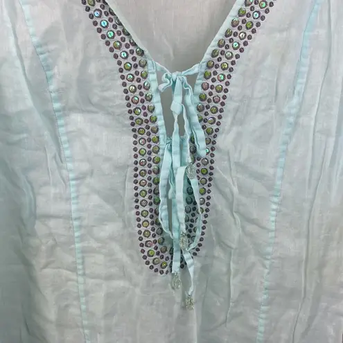 Victoria's Secret Victoria’s Secret Powder Blue Swim Bathing Suit Cover Up Tunic Top XS/S