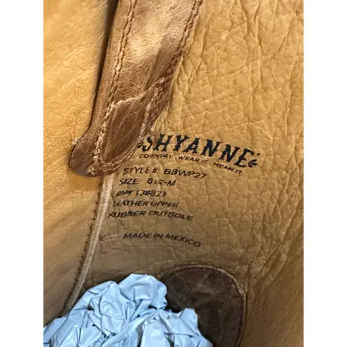 Shyanne Hybrid Leather TPU Imogen Western Performance Boots Tan Size 6.5 NWOB