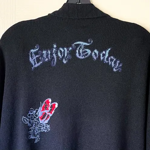 Zadig & Voltaire Indiany Embroidered Cashmere Cardigan Multicolor One Size EUC