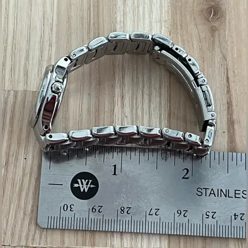 Citizen Eco-Drive Ladies Watch Pink Dial Stainless Bracelet WR100 Date Window