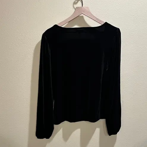 Gentle Fawn NWT Ariana 1X Black Velvet Blouse
