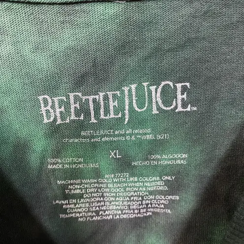 Beetlejuice Tombstone Green Tie Dye T-Shirt XL