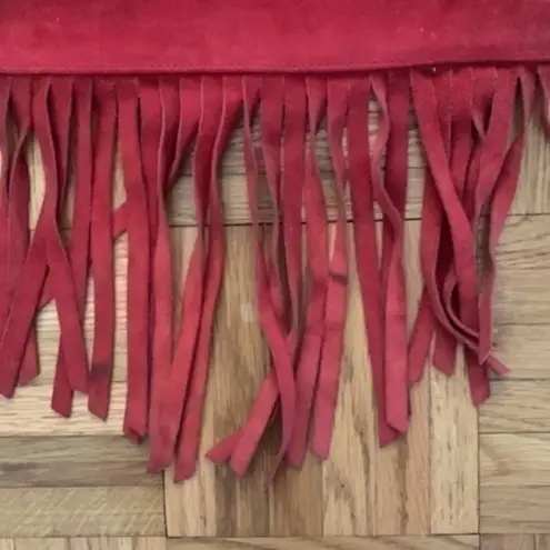 Gap Vintage y2K  suede fringed bag