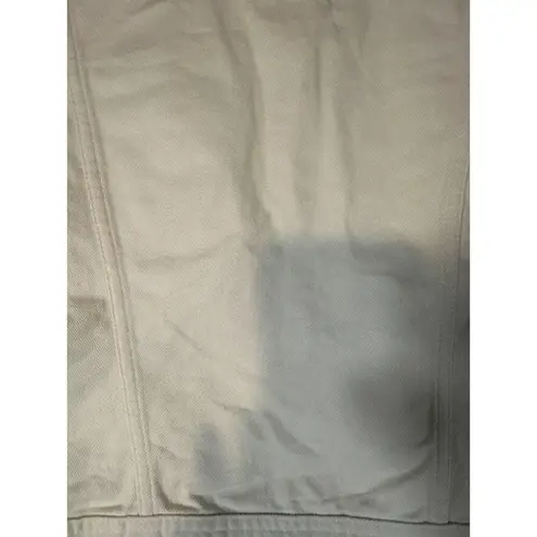 Hobbs London Pale Yellow Miriam Casual Button Front Denim Jean Jacket Women Sz 6