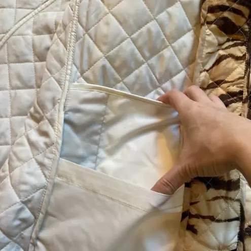 Chico's Tiger-Print Quilted Jacket Size 4 NWT