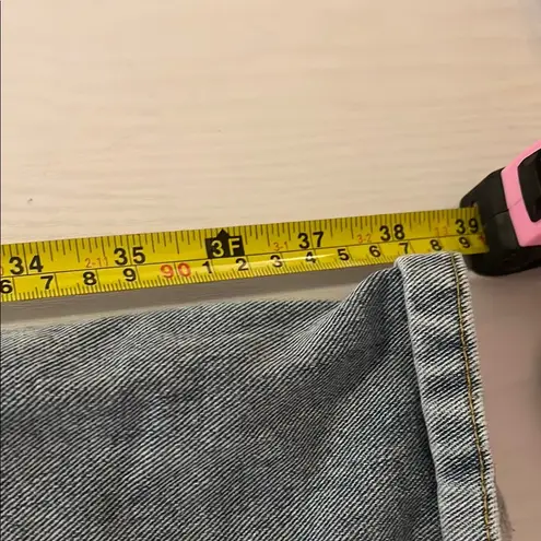 Cali 1850 A022 Blue Flare Wide Leg Jeans with Embroidered Details