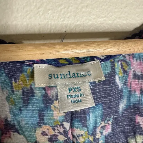 Sundance Kimono Style Dress Cover Up Boho Bohemian Embroidered pxs festival Blue