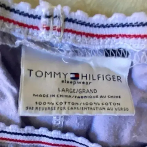 Tommy Hilfiger  Flannel Lounge Pajama Pant Purplish‎ Stripe Dog print Size L thumbnail 4