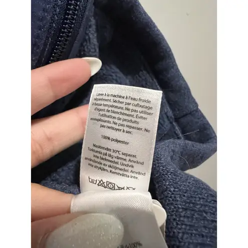 Vineyard Vines  Women's Medium M Navy Blue Sweater Fleece Zip Up Sleeveless Vest