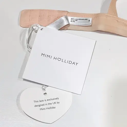 Mimi Holliday S Twist Halter Neck Bra Peach Bralette Damaris Lace Lingerie Sexy