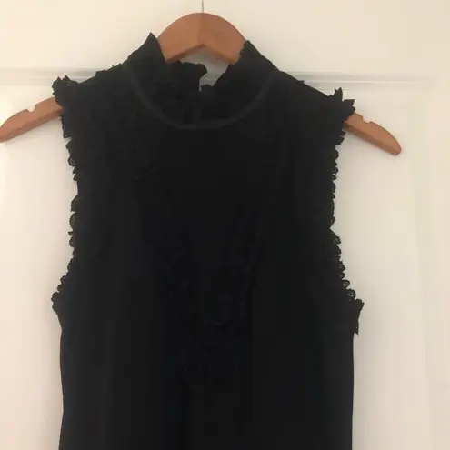 Emporio Armani  Lace Inset Ruffle LBD