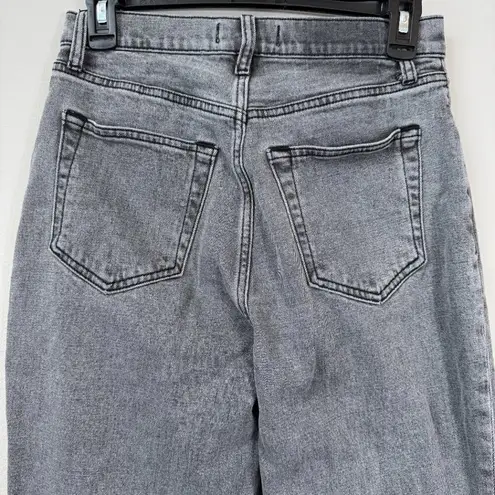 Abercrombie & Fitch  Curve Love Ankle Straight High Rise Jeans Women's 4L Black - Image 7