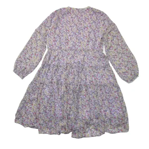 NWT Ivy City Co. Lydia in Purple Floral Flowy Tiered A
