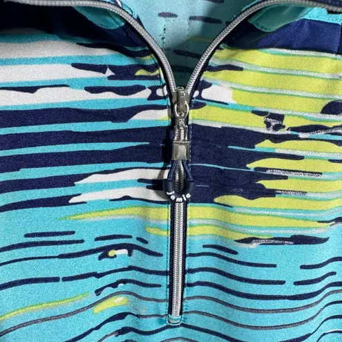 Jamie Sadock Golf Short Sleeve Polo Shirt Top Women L Blue Pickleball Tennis Size L