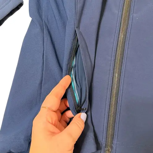 Kuhl Projekt Women’s Size M Full Zip Hooded Softshell Jacket Blue Gorpcore