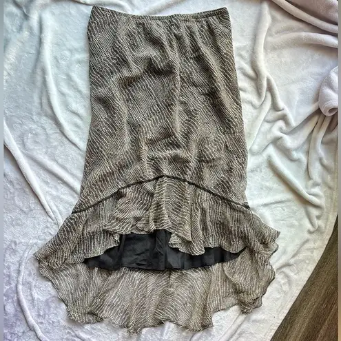 Robbie Bee 100% silk midi skirt