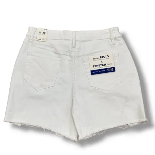 Ymi NWT Size 28 (7) High Rise Dream Fit Distressed White Denim Shorts