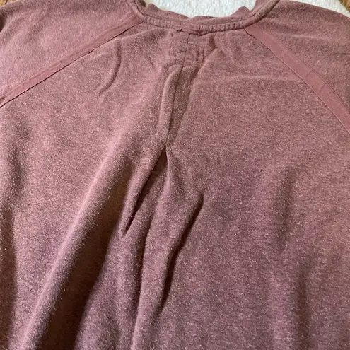 prAna  Cozy Up Burnt Orange Sweatshirt Hemp Blend Womens Medium