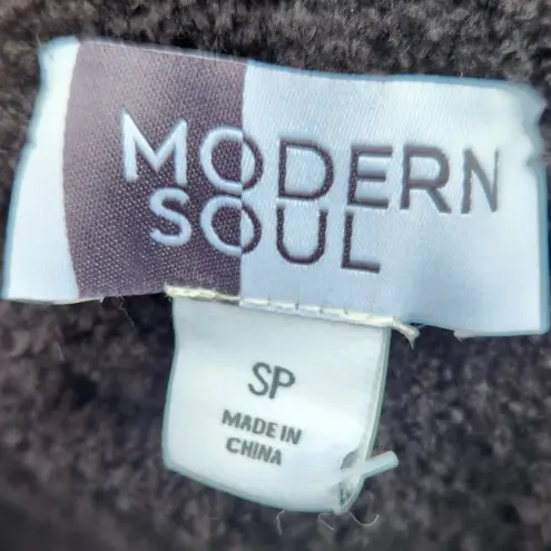 Modern Soul Womens Petite Small Pants Chenille Tapered Black Elastic Sherpa NWOT Size undefined