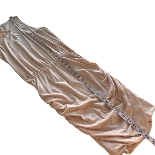 Sundry NWT U-Neck Sleeveless Dress Light Pink Pigment Cashew Ruched Size 1 Small