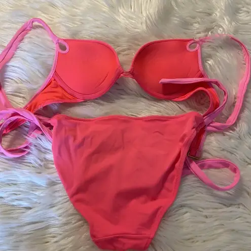 PINK - Victoria's Secret Victoria Secret two pieces bathing suits bottoms is M and top is 34B