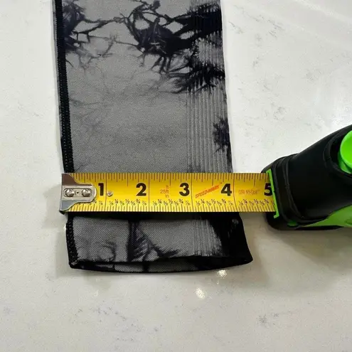 Leggings M Scrunch Butt Grey Black Tie