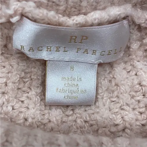 Rachel Parcell Pink Smoke Cable and Bobble Turtleneck Medium M