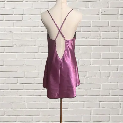 Frederick's of Hollywood Frederick’s of Hollywood Satin Chemise XL | Purple Lace Lingerie Slip